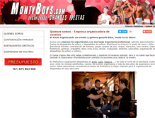 Tablet Screenshot of montyboys.com